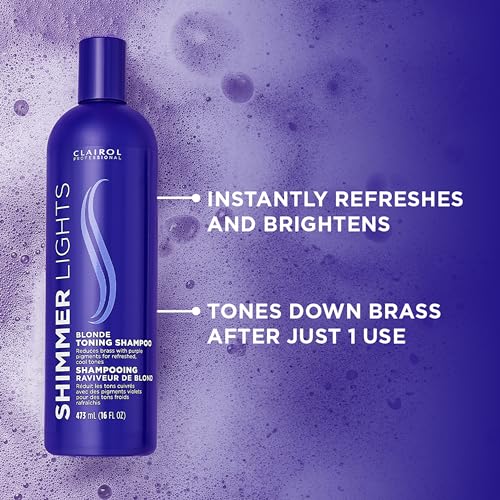 Clairol Professional Shimmer Lights Purple Shampoo 16oz