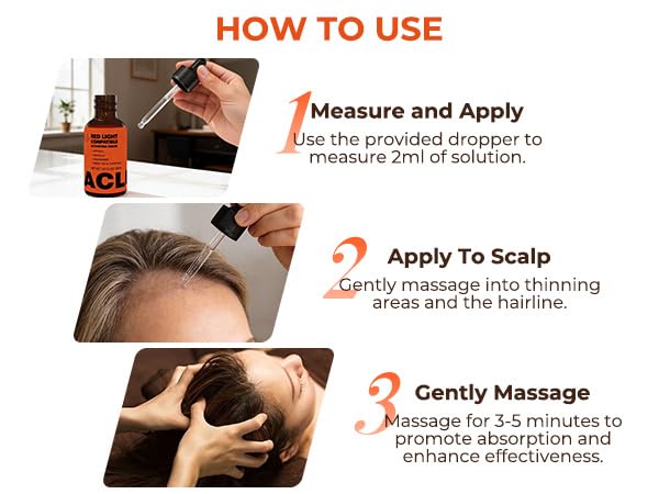 Copper Peptide Hair Growth Serum for Red Light Therapy