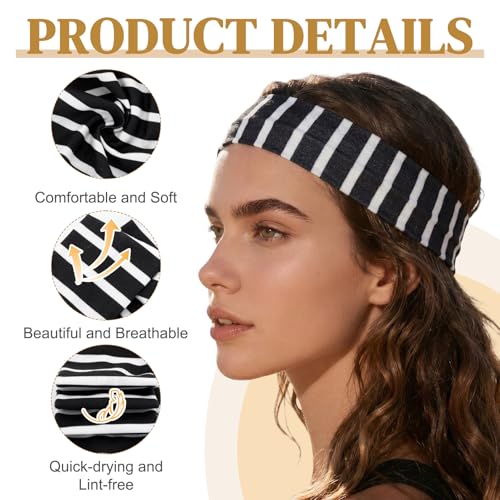 Dark-Themed 16-Pack Non-Slip Fashion Headbands for Women - ZhouBoat