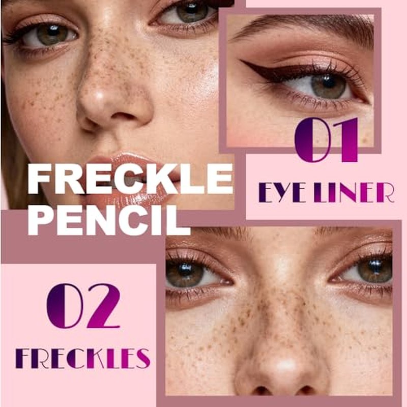 2-in-1 Freckle Stamp & Eyeliner Pen Waterproof Kit