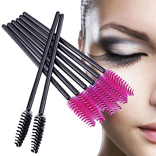 Disposable Eyelash Brush Wands 200 Pack for Lash & Brow Extensions, Mascara, Makeup
