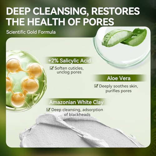 LANBENA Blackhead Remover Mask with 2% Salicylic Acid, 60 Pcs