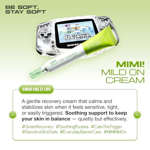 MIMI! CREAM SERIES ? Targeted Vegan Moisturizers for Acne-Prone, Sensitive & Dull Skin, Dermatologist-Tested, 0.67 fl oz (Madecassoside + Panthenol + Ectoin, 20ml / 0.67 fl oz)
