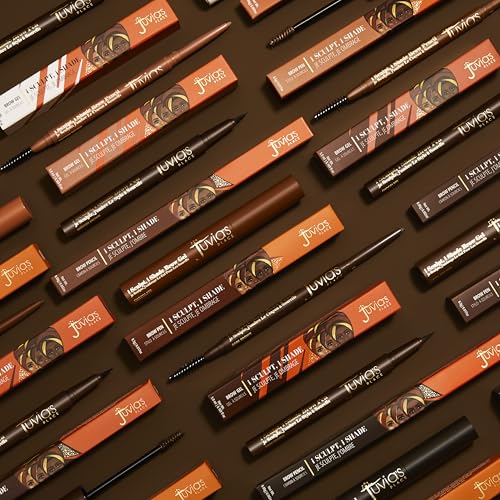 Juvia's Place iSculpt, iShade - Medium Brown, Eyebrow Pencil Liner with Spoolie Brush, Eyebrow Makeup, Brow Definer, Waterproof, Filler, Brow Liner Pencil