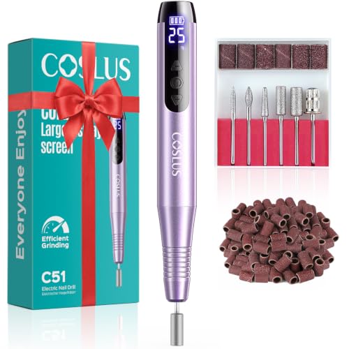 Cordless Nail Drill with LED Screen & 25 Speeds - Manicure & Pedicure Kit