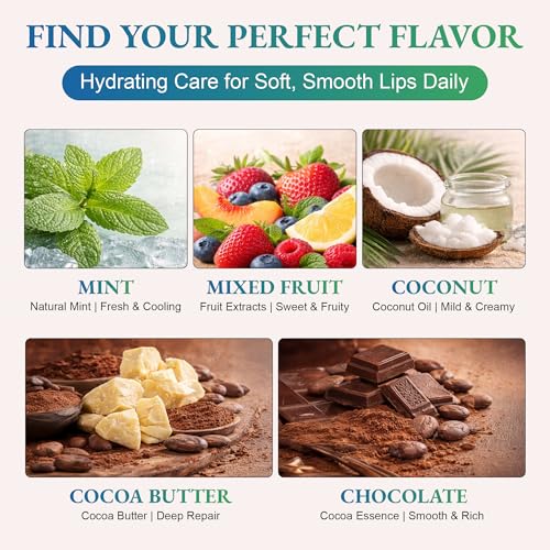 Azmera Cocoa Butter Lip Balm - Organic Shea Butter, 6g