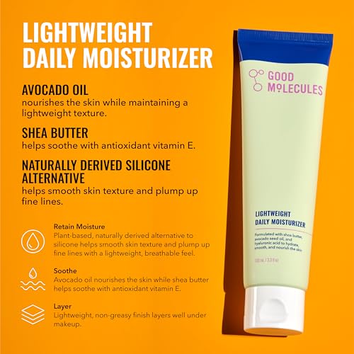 Good Molecules Cleanse, Tone & Moisturize Skincare Set ? Hydrating Facial Cleansing Gel (200ml), Niacinamide Brightening Toner (120ml) & Lightweight Daily Moisturizer (100ml)