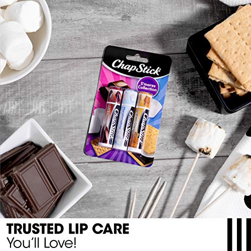 ChapStick Lip Moisturizer, S¡¯Mores Collection 3-Packs (12 Sets/36 Tubes) ? Bulk Lip Balm, Cozy & Sweet, 0.15 Oz Ea