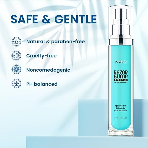 Shave Razor Bump Ingrown Hair Aftershave: Treatment Lotion for Sensitive Zone - Men & Women Skin Care Upgraded Formula 1.7 Fl Oz