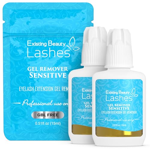 Sensitive Lash Extension Remover Gel - 2 Pack, 15ml, GBL Free
