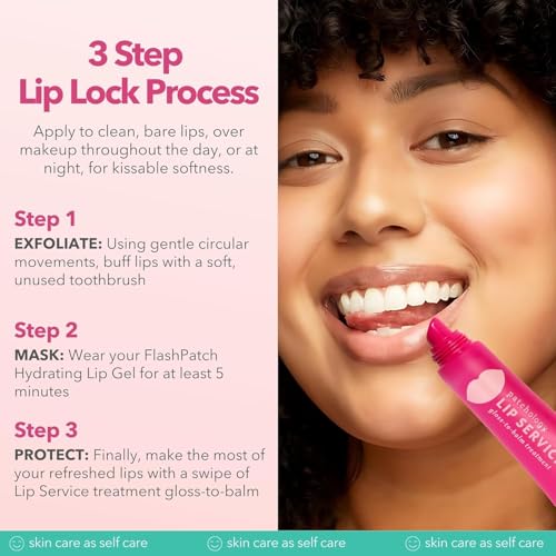 Patchology Lip Gloss for Women - Glossy, Clear Shine Hydrating Lip Balm with Aloe, Honey, Goji Berry Oil - Moisturizing Lip Treatment for Dry, Cracked Lips - Light, Clean for Soft, Smooth Lips (15ml)