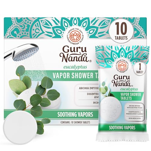 Eucalyptus Vapor Shower Tablets - Aromatherapy Steamers for Relaxation, 10 Count