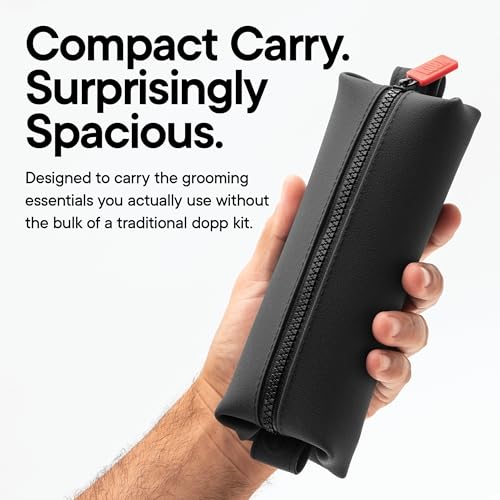 Koby Mini Dopp Kit Toiletry Bag - Leak-Resistant Silicone, 8.5"