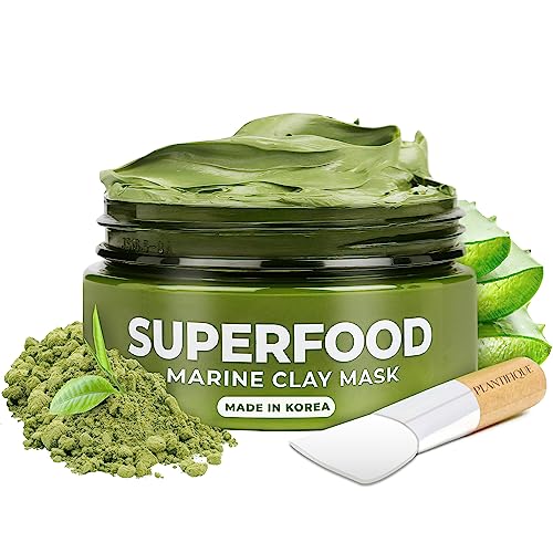 PLANTIFIQUE Gua Sha Facial Tools and Korean Skincare Clay Mask ? Hydrating Mud Mask with Avocado & Superfoods