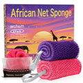 ARCH&M African Net Sponge 53" Extra-Long 2-Pack | Back Scrubber