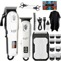 Hair Clippers for Men, Professional Barber Clippers and Trimmer Set, Mens Cordless Clipper, 3 pcs setHair Cutting Kit for Men