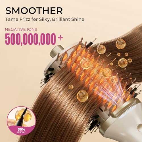 5-in-1 Blow Dryer Brush with Heated Comb | Nano Titanium