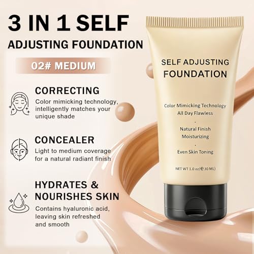 Color Changing Foundation for Mature Skin | Hydrating & Self-Adjusting