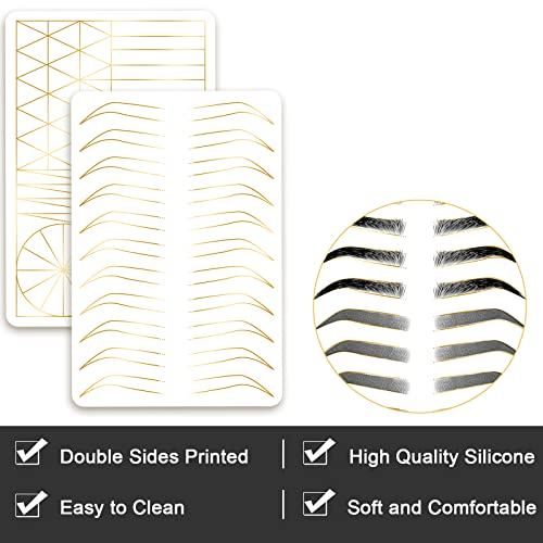 Microblading Eyebrow Practice Skin - Silicone Double Sided (3pcs)