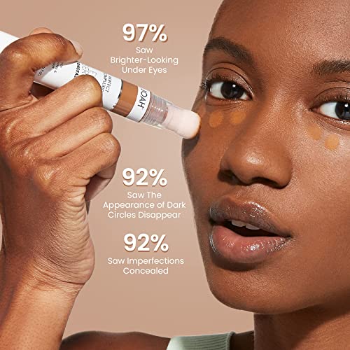 JOAH Perfect Complexion Under Eye Concealer and Serum, Korean Makeup, Hydrating Under Eye Serum Concealer Stick for Dark Circles and Puffiness, Peptide Serum with Medium Coverage