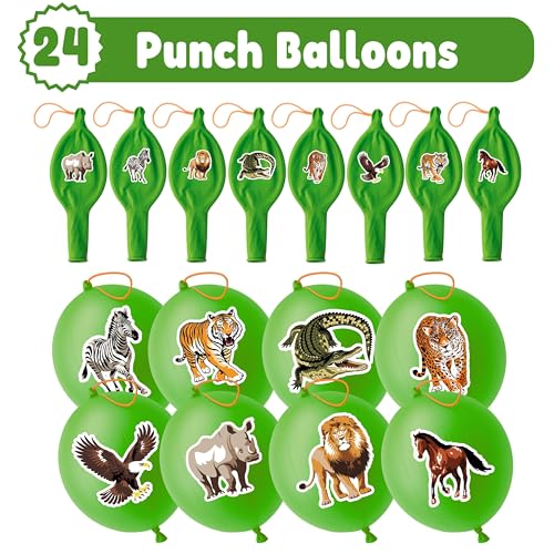 Jungle Animal Party Favors Set - 72 Piece Bundle