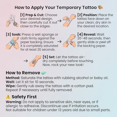 60-Piece K-Pop Temporary Tattoos - Waterproof Party Favors & Cosplay