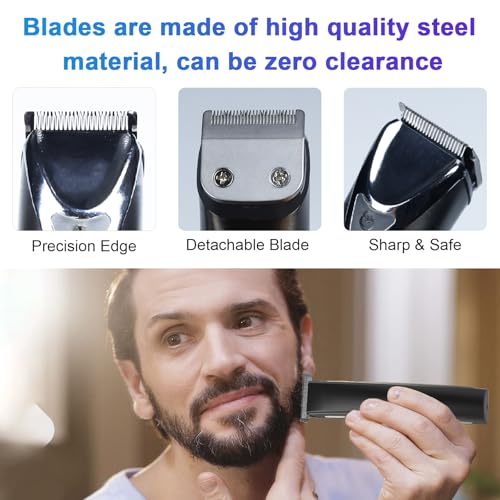 59300 Stainless Steel Replacement Detachable 30mm Standard Blade Compatible with WHAL All in One Lithium Ion Trimmer 9864.9864SS.9686.9818A.9854L.9876L.9854.WSS3L.SS2L etc