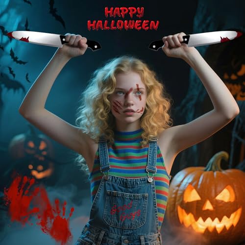 Halloween Fake Knife & Scar Tattoo Set - 12.2" Prop Kit
