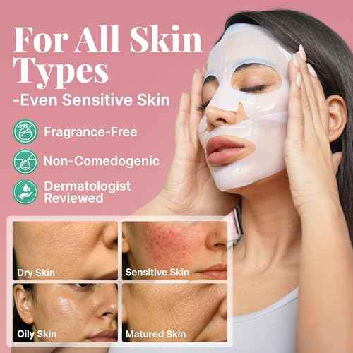 Bio Collagen Face Mask Overnight, 6 Pack ? Hydrogel Korean Face Masks, Hydrating Collagen Mask for All Skin Types, Anti-Aging Face Masks Skincare, Deep Moisturizing, Improves Elasticity & Radiance