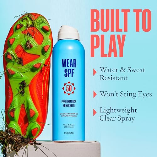 Wear SPF Performance Sport Sunscreen Spray ? Water & Sweat-Resistant SPF 50