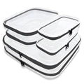 ¡¼6-Pack¡½ Clear Hard Shell Zipper Case Set | Durable Travel Pouches for Toiletries, Makeup Storage Organizer, Toy Storage Box | Transparent Cosmetic Bags with Zipper for Organization (Black)