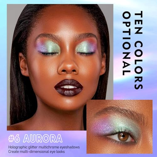 Holographic Glitter Liquid Eyeshadow - Chameleon Aurora