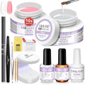 SAVILAND Quick-Dry Builder Gel Kit for Nails with UV Light & Tools