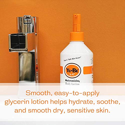 Yu-Be Body Lotion for Dry, Sensitive Skin ? Non-Greasy, Fast-Absorbing Hand & Body Moisturizer Pump Bottle, 10.25 fl oz (2-Pack)