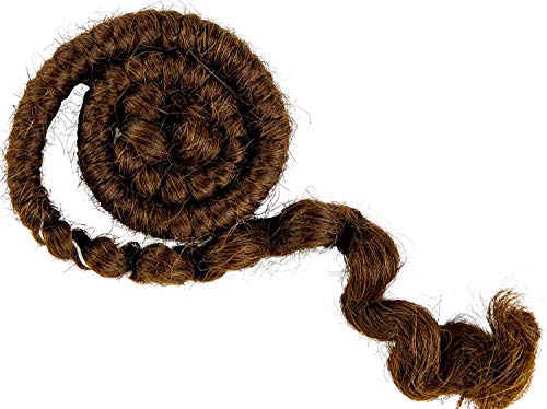 Mehron Crepe Hair 12 Inch Medium Brown for Beards & FX