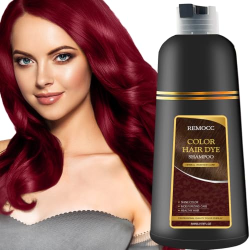 Herbal Hair Dye Shampoo Wine Red - Gray Hair Coverage
