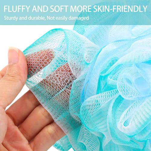 Large Loofah Sponges Pack of 6 - Exfoliating Bath Puffs