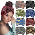 Boho Extra Wide Headbands for Women - 8 Pack