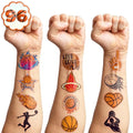 96PCS Basketball Temporary Tattoos - Sports Party Favors for Kids