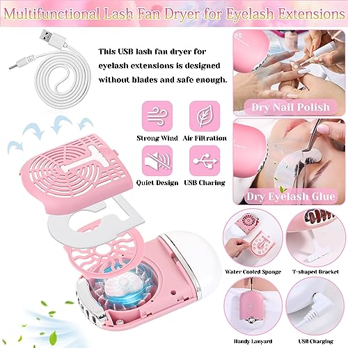 Lashes Kit for Eyelash Extension Beginners 470PCS Professional Lash Mannequin Head Practice Kit with Everything Lash Glue Lash Shampoo Lash Fan, Lash Extension Supplies for Practice Training