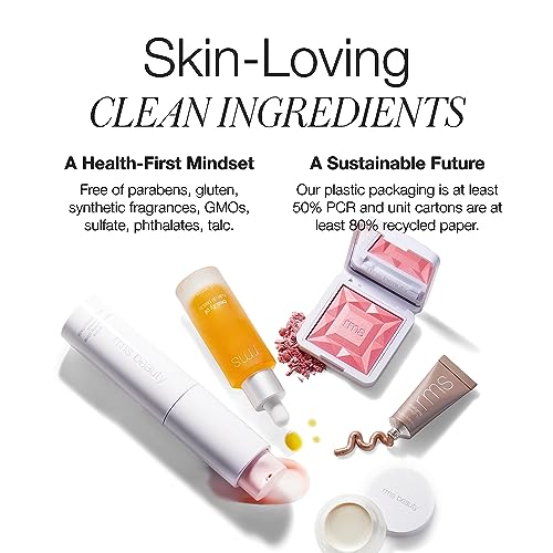 RMS Beauty Skin2Skin Vegan Makeup Brush ? Soft, Durable Cruelty-Free Brush for Flawless Foundation, Concealer, Eyeshadow, Blush & Brow Application
