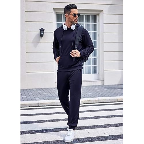 COOFANDY Sweatsuits for Men 2 Piece Tracksuit Casual Athletic Jogging Suit Hooded Set