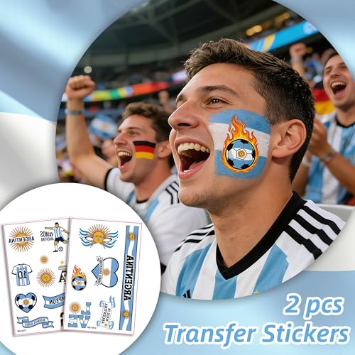 3-Pack Face Paint Sticks for Sports Fans - Washable & Hypoallergenic
