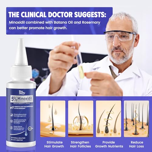 5% Minoxidil Hair Regrowth Serum for Men & Women - 4-Pack