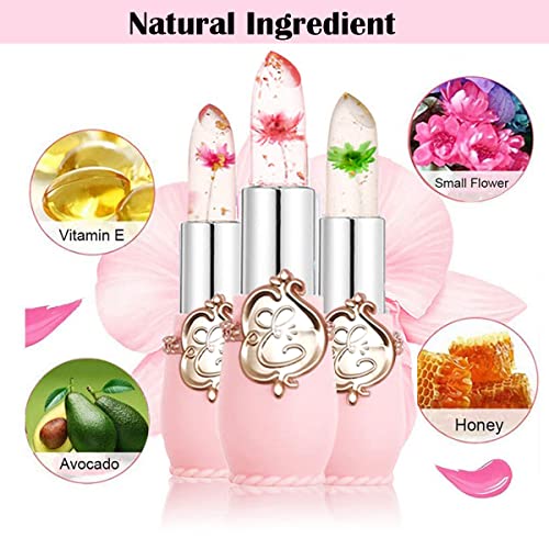 Color Changing Flower Jelly Lipstick - 6 Pack