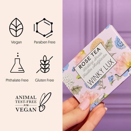 Winky Lux Rose Tea Oil Blotting Sheets – Shine Control