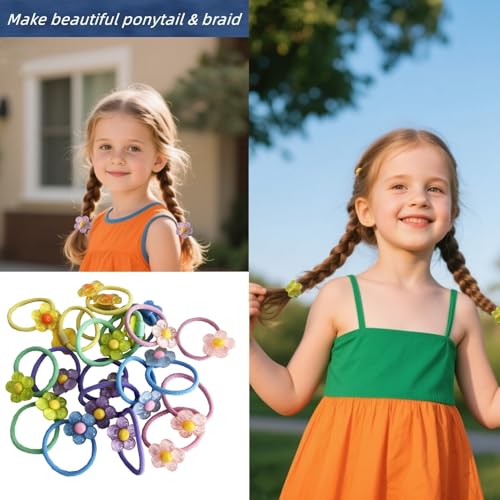 Extra Small Hair Ties for All Hair Types - 20 Pack
