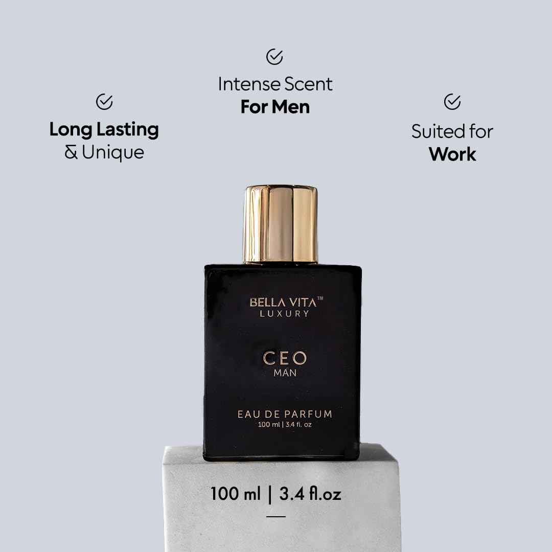 Bella Vita Luxury Gift Set Combo For Men - CEO MAN & KLUB Eau de Parfum for Men | Intense & Masculine | Citrus, Woody, Lemon, Lavender | Vegan & Cruelty Free - 2 * 100 ML