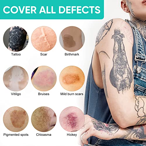 Tattoo Cover Up Makeup Waterproof - 2 Shades