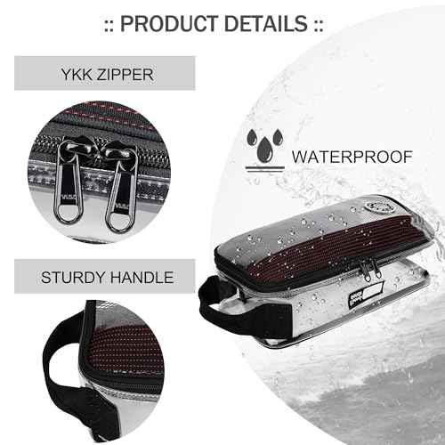 Rough Enough?Clear?Toiletry?Bag?for Traveling Men Shaving Kit Medicine Case Pouch Organizer Large for Toiletries Accessories